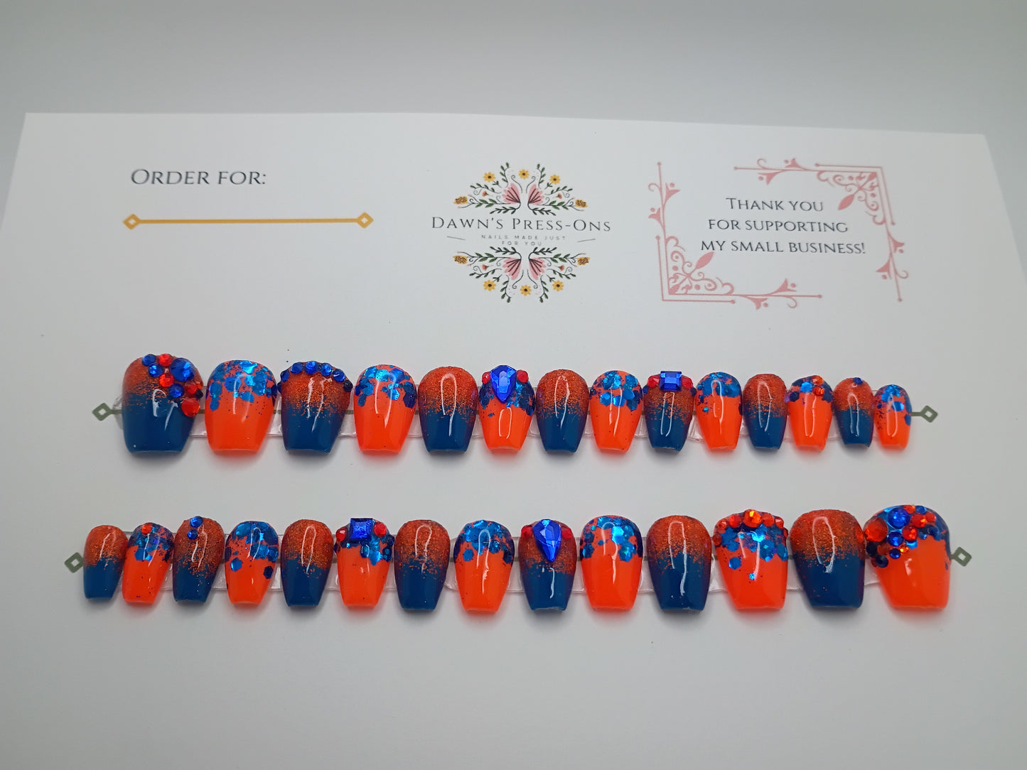 Fancy Orange and Blue Gators