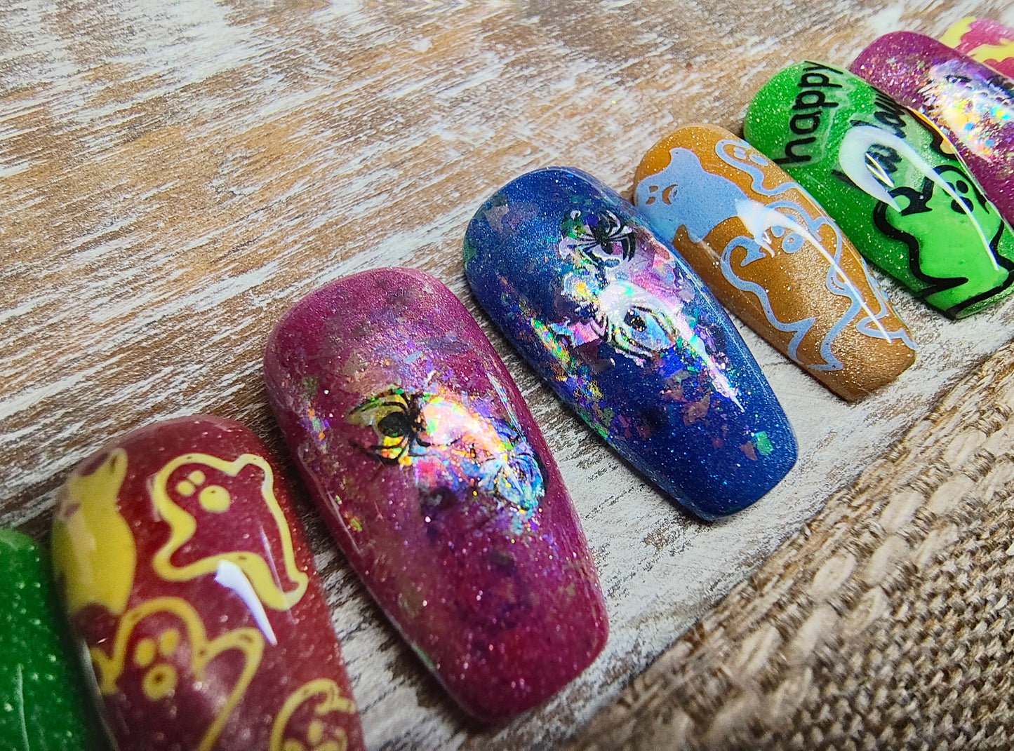 Neon Halloween w/ Glow in the Dark art
