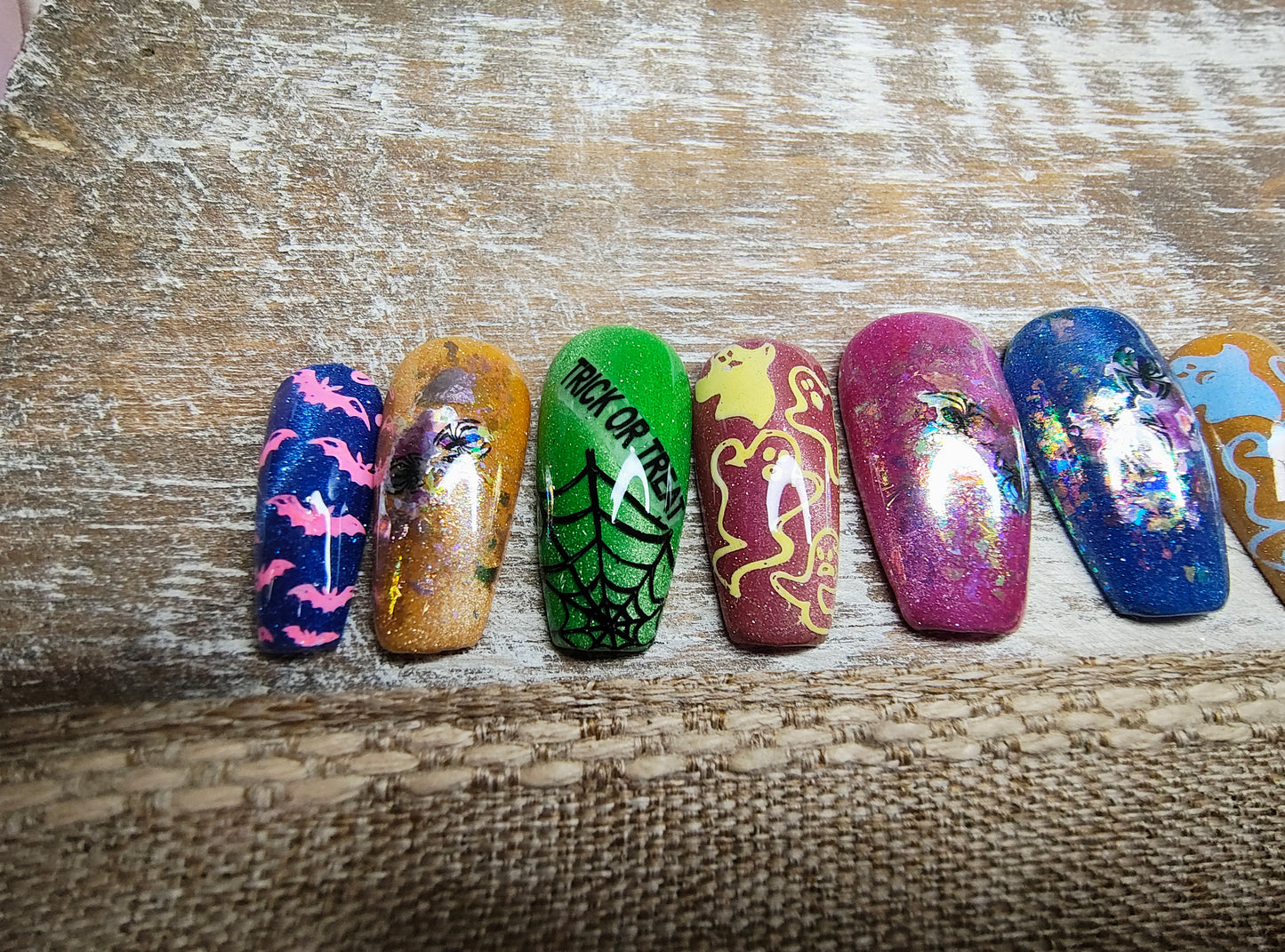 Neon Halloween w/ Glow in the Dark art