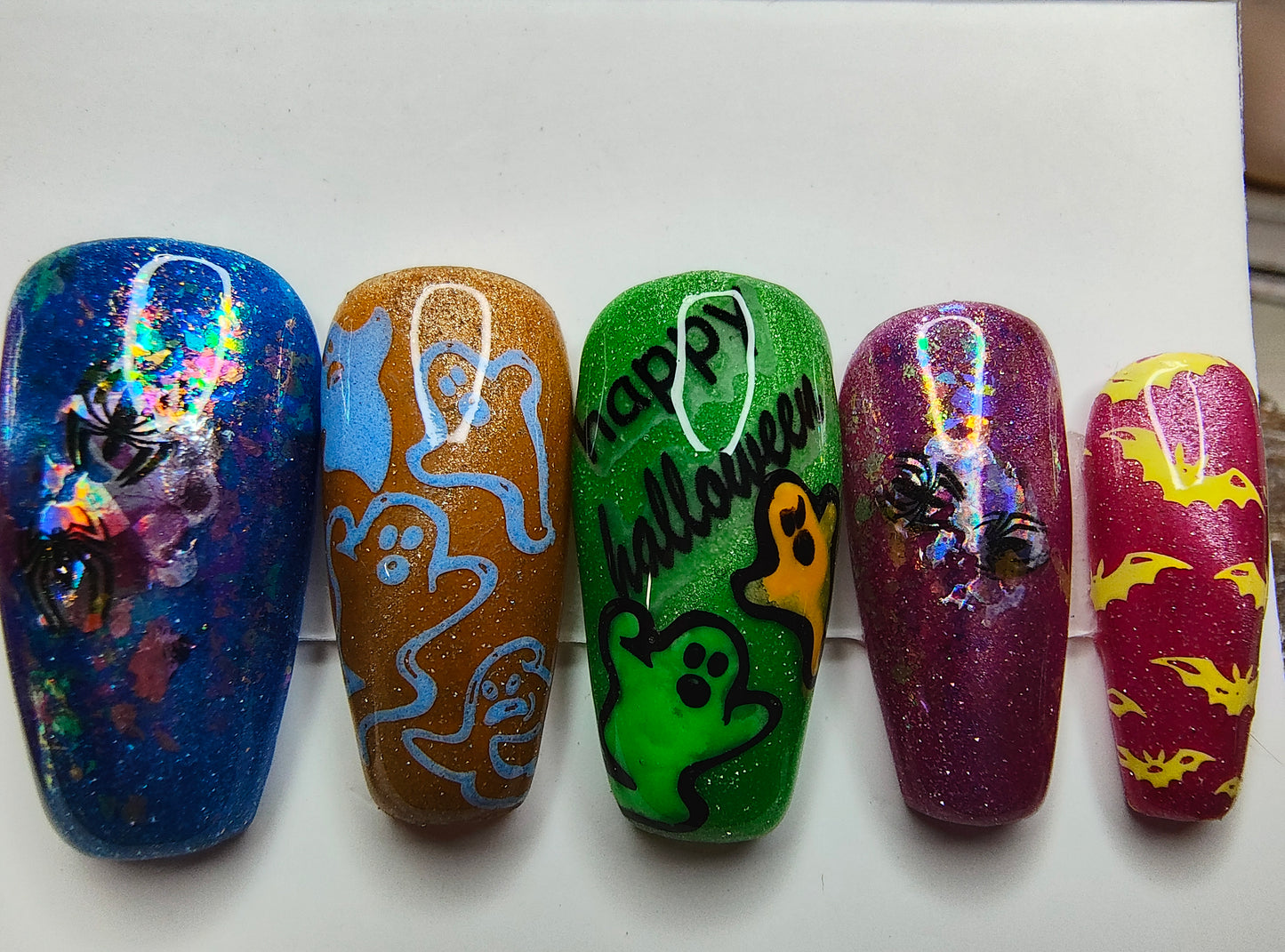 Neon Halloween w/ Glow in the Dark art