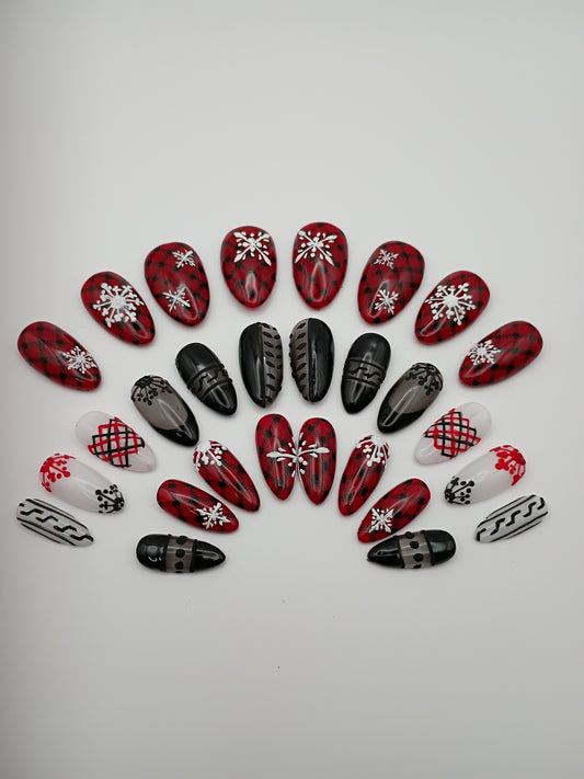 Buffalo Plaid and Snowflakes