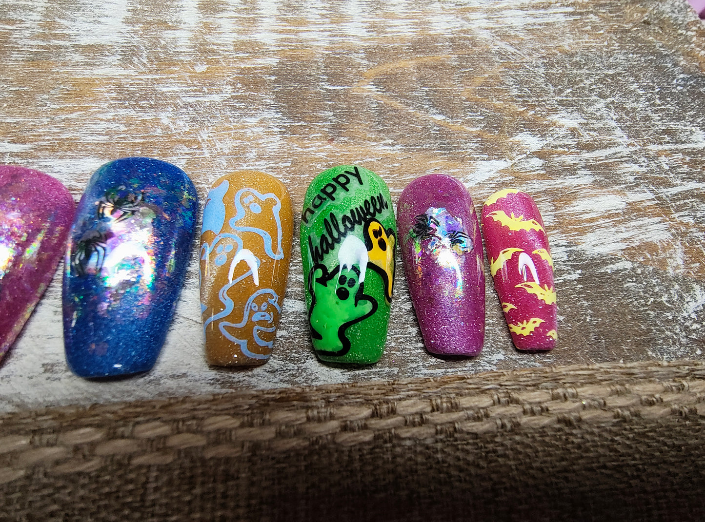 Neon Halloween w/ Glow in the Dark art